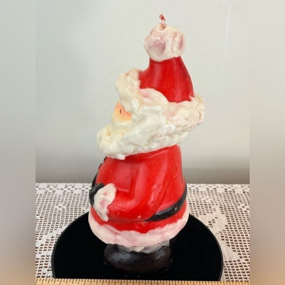 Vintage Santa Claus candle || Christmas candle || vintage Christmas Santa candle - Picture 4 of 11